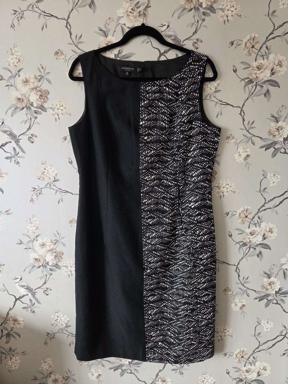 Lafayette 148 New York, Black and White Dress, Size 12